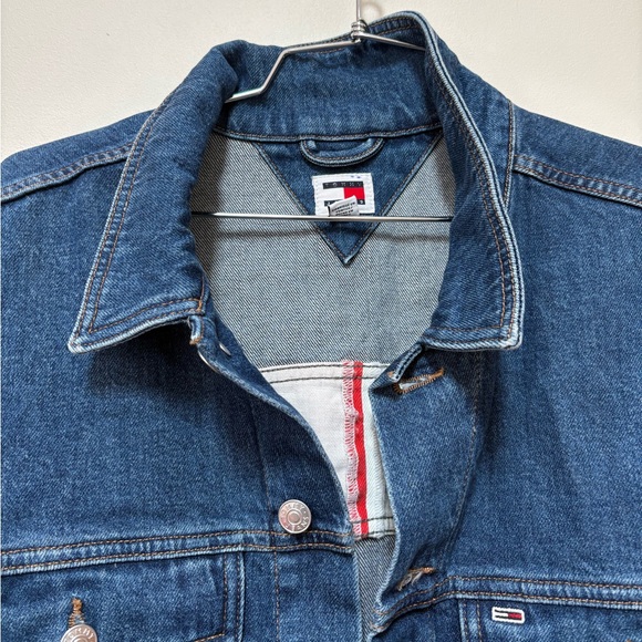 NWOT Tommy Hilfiger Tommy Jeans Claire Cropped Denim Jacket Size XL - Picture 6 of 13